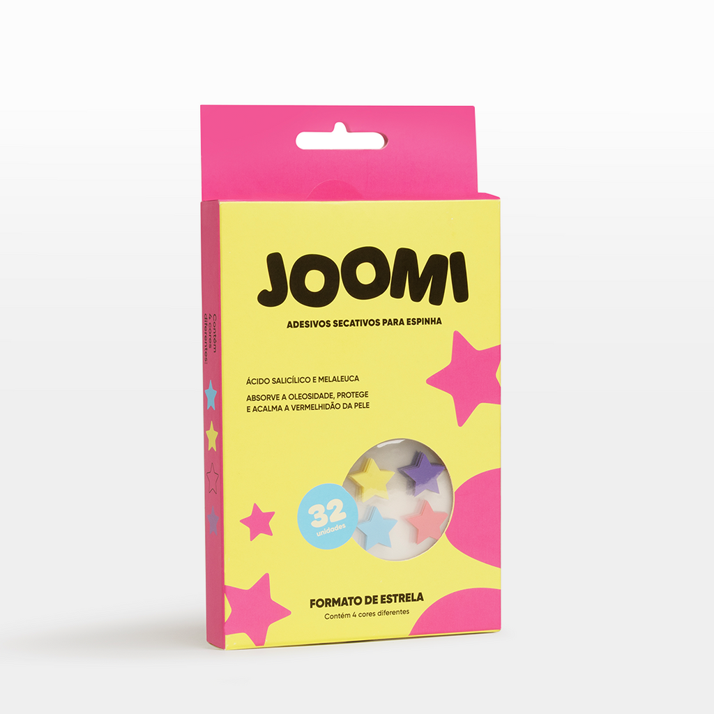 Adesivos Secativos Coloridos em Estrela - 32 unidades