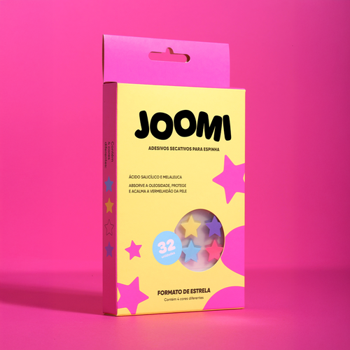 Adesivos Secativos Coloridos em Estrela - 32 unidades